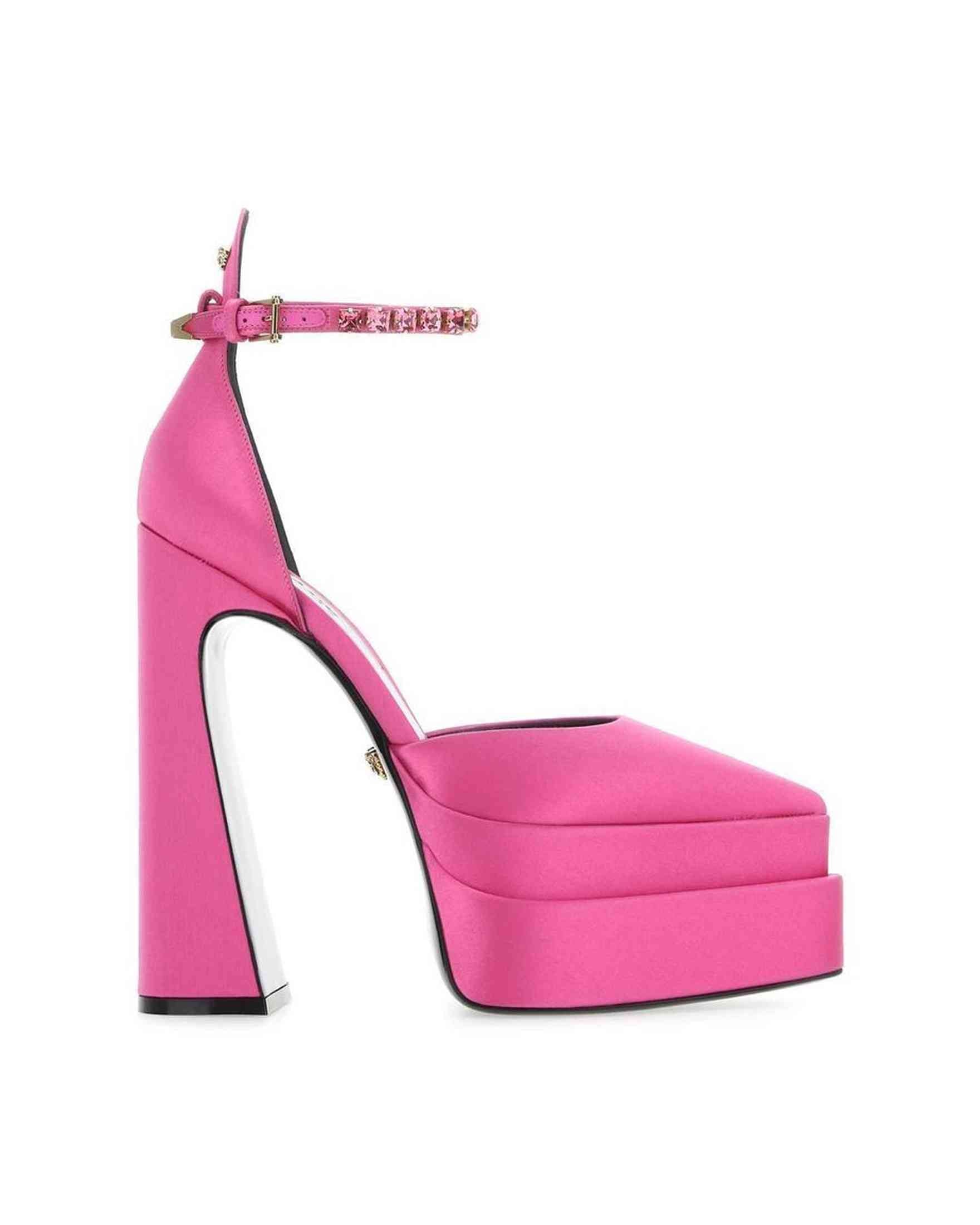 Versace Silk Satin Pumps Glam Steals