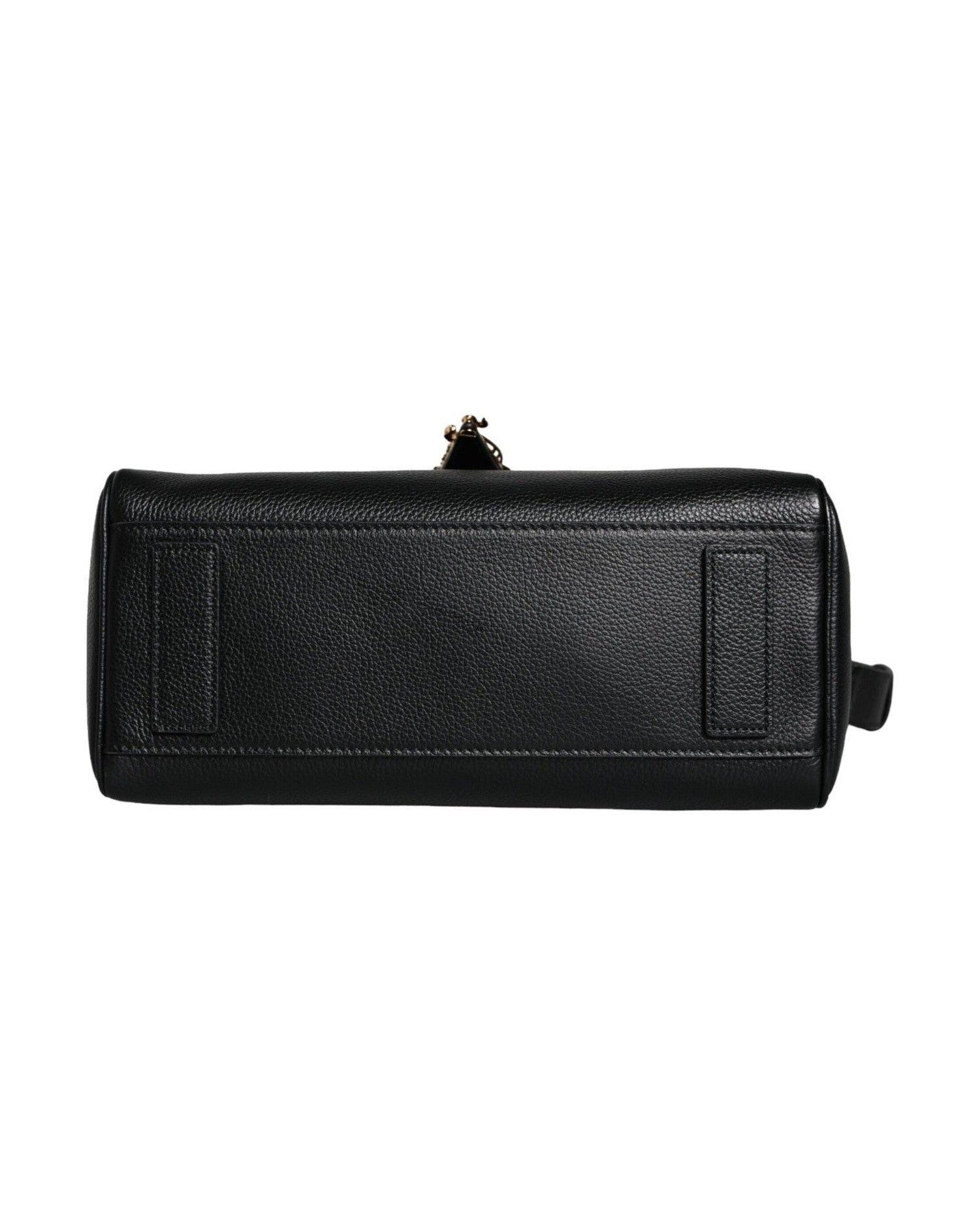 Versace Top Handle Grainy Calfskin Leather Crossbody Black Bag Glam Steals