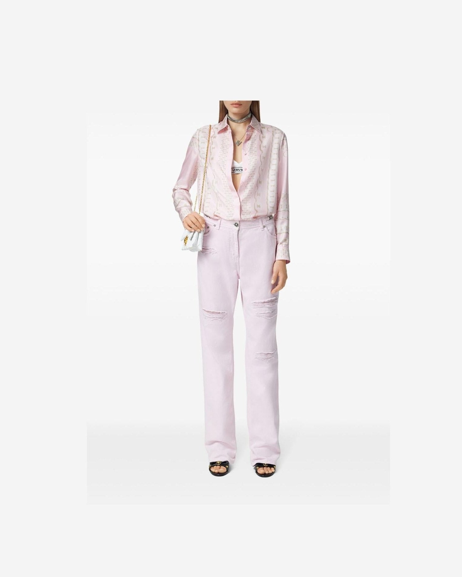Versace Treasure Scarf Shirt Glam Steals