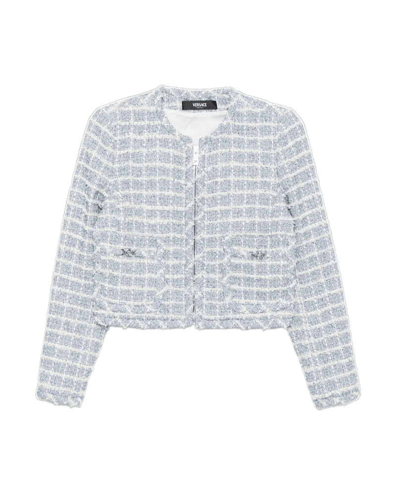 Versace Tweed Blazer Glam Steals