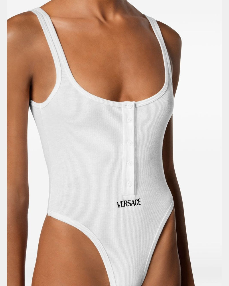 Versace White Bodysuit Glam Steals