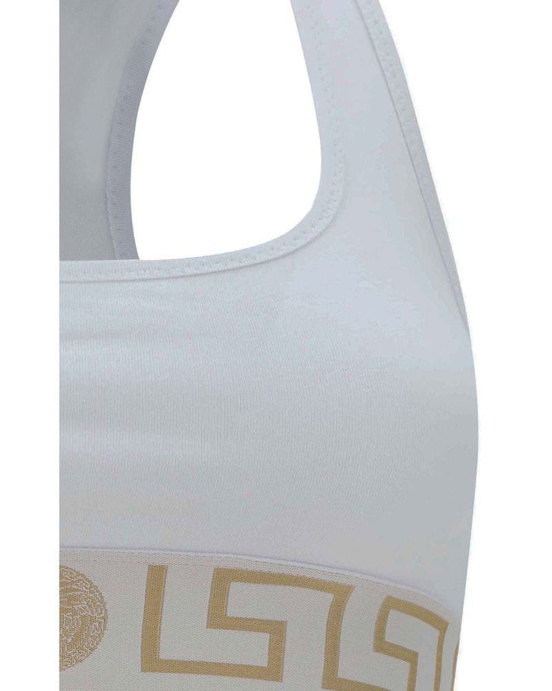 Versace White Cotton Bra Glam Steals