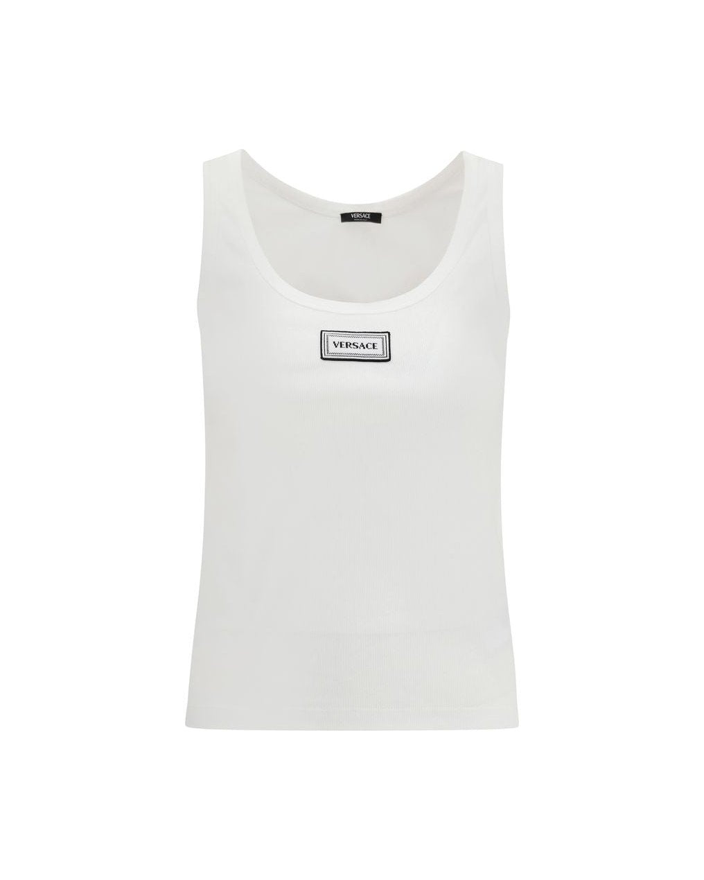 Versace White Cotton Top Glam Steals