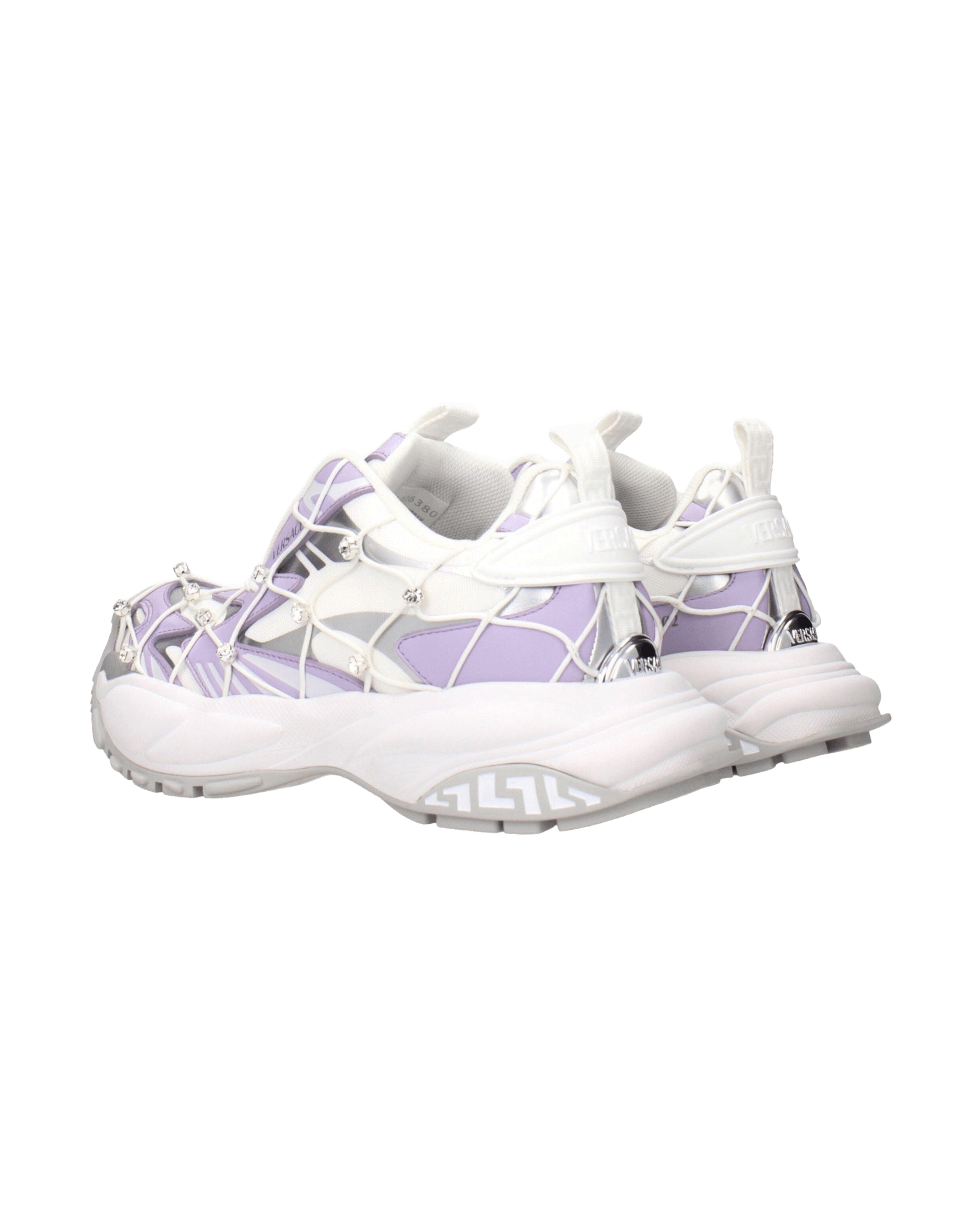 Versace Fabric White Chunky Sneakers Glam Steals
