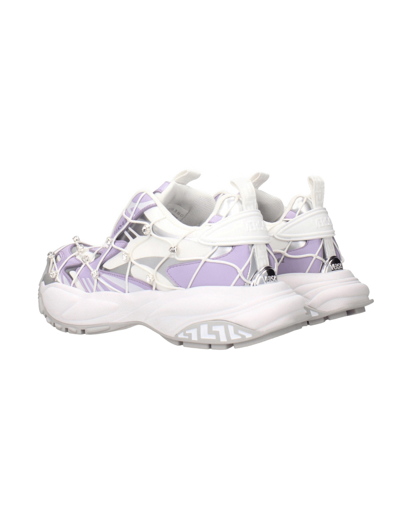 Versace Fabric White Chunky Sneakers Glam Steals