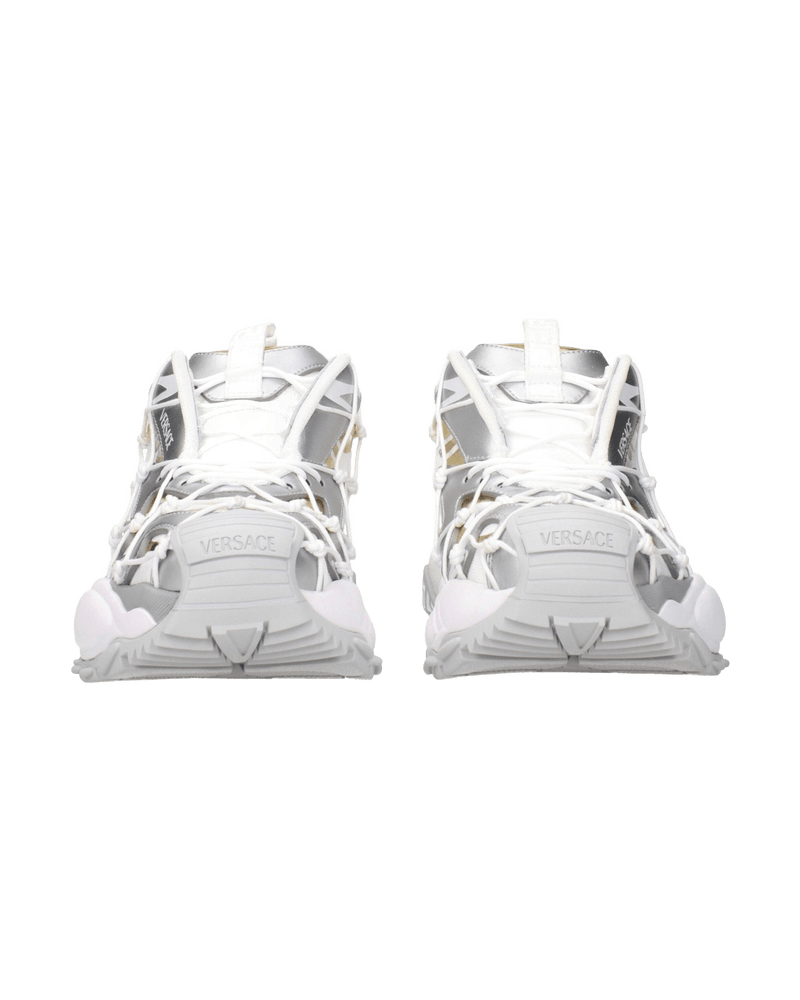 Versace Fabric White Chunky Sneakers Glam Steals