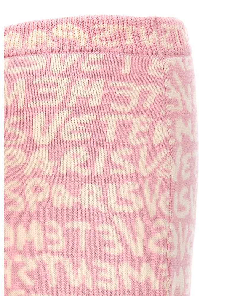 Vetements Graffiti Monogram Skirt Glam Steals