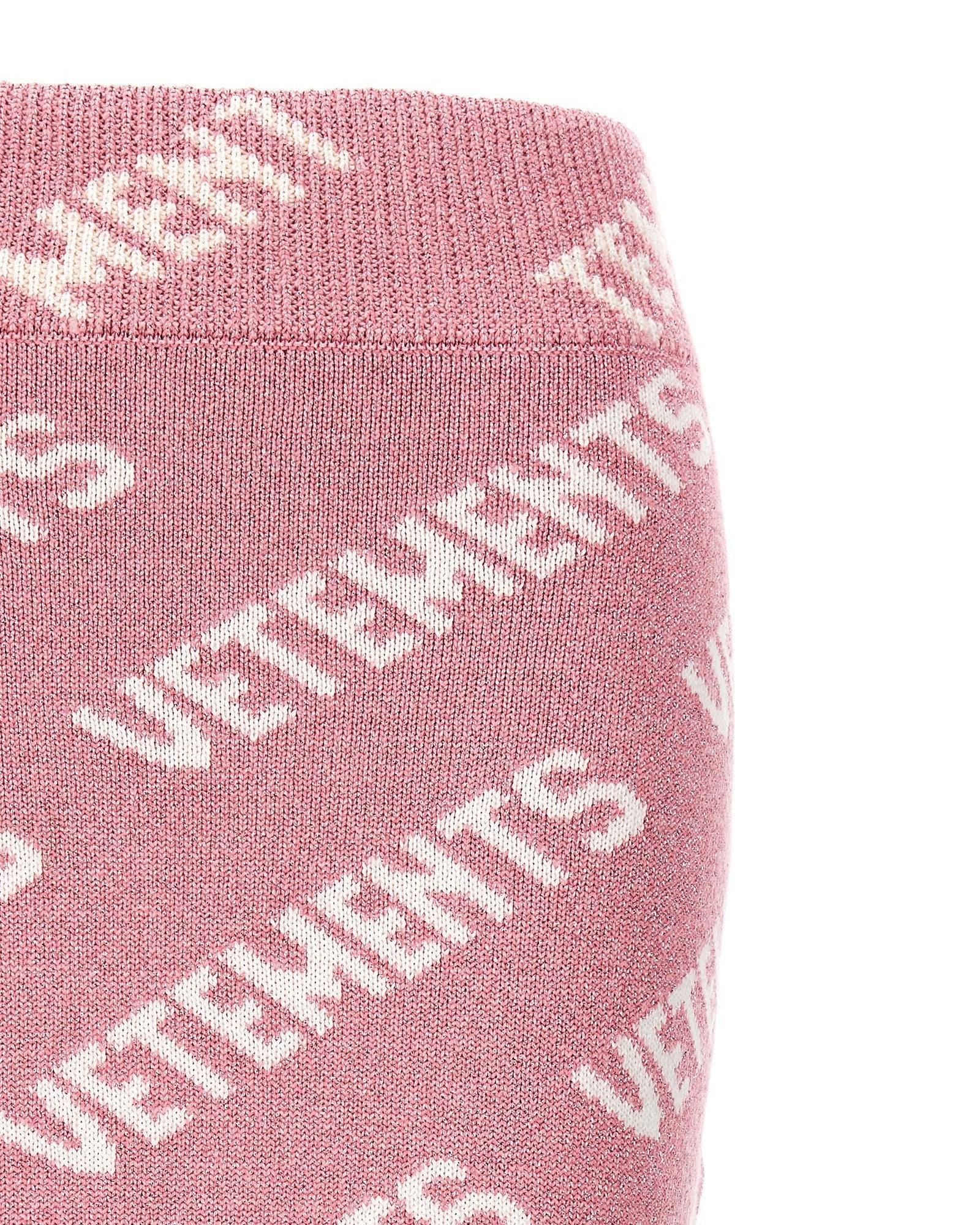 Vetements Iconic Lurex Monogram Skirt Glam Steals