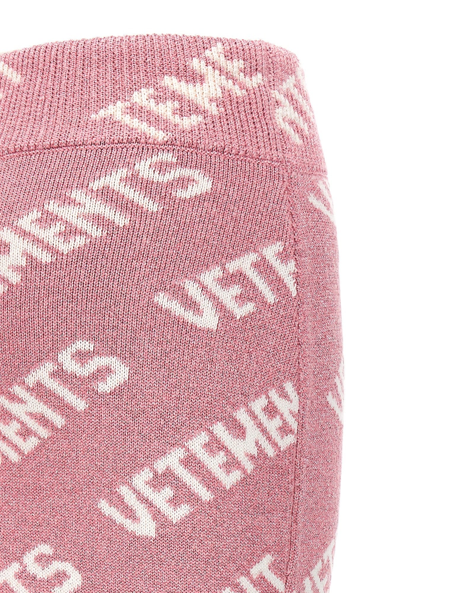 Vetements Iconic Lurex Monogram Skirt Glam Steals
