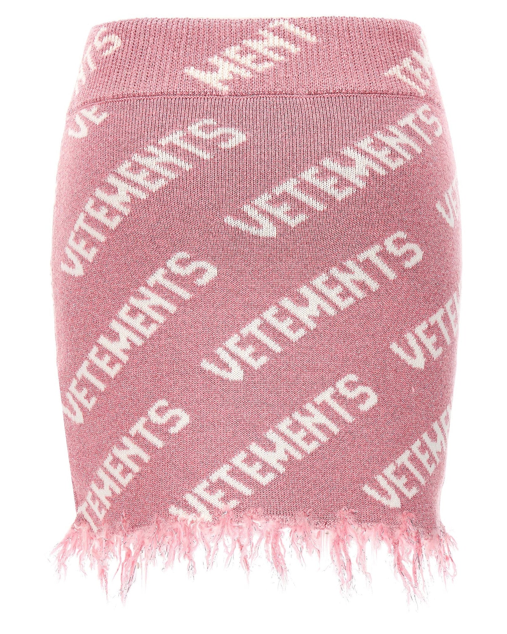 Vetements Iconic Lurex Monogram Skirt Glam Steals