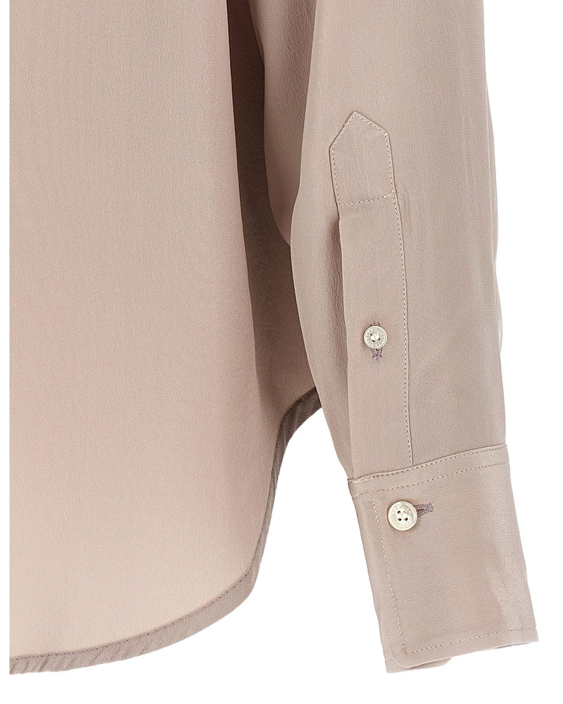 Victoria Beckham Asymmetric Ruffle Blouse Shirts