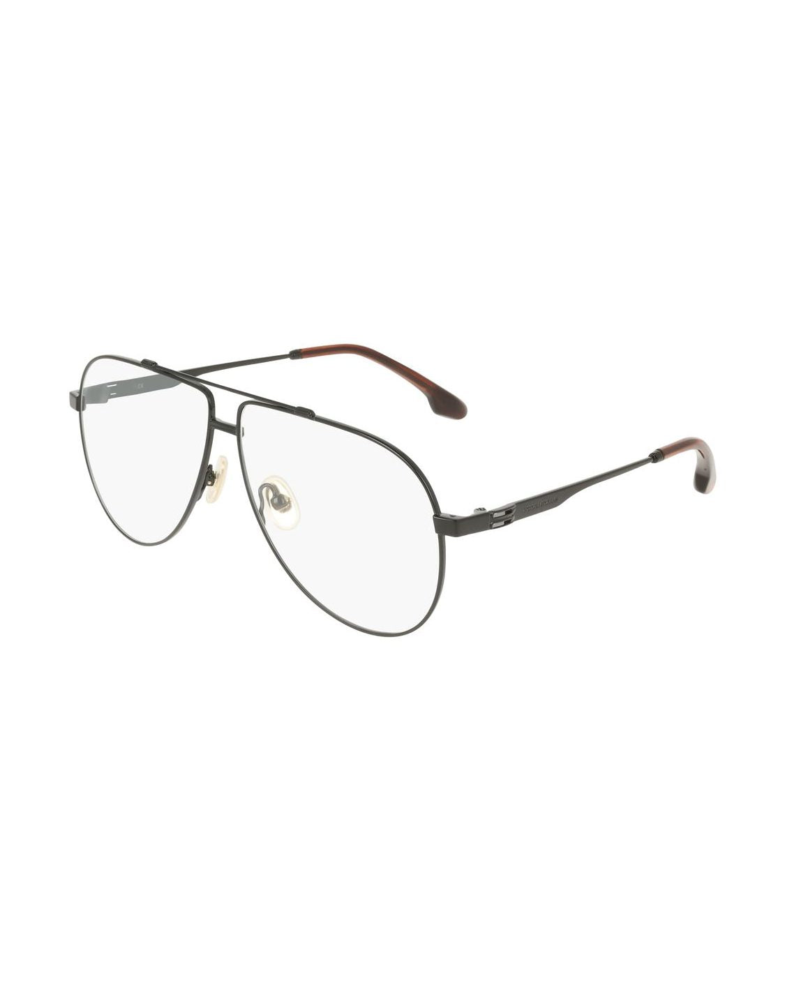 Victoria Beckham Black Metal Frame Eyeglasses