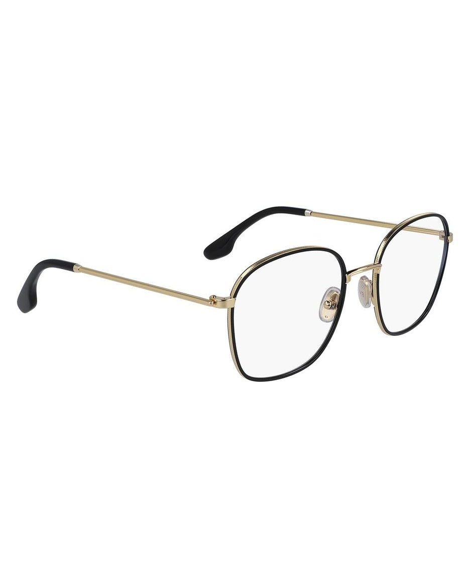 Victoria Beckham Black Metal Frame Eyeglasses