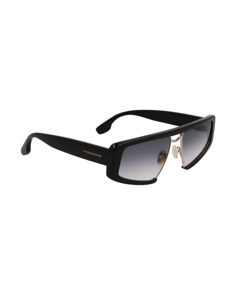 Victoria Beckham Black Metal Plastic Sunglasses 