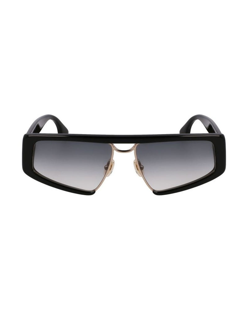 Victoria Beckham Black Metal Plastic Sunglasses 
