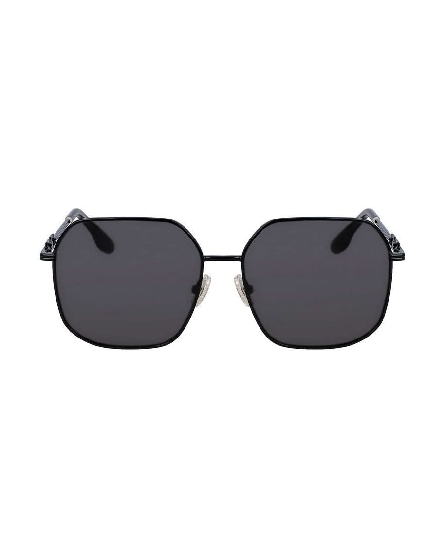 Victoria Beckham Black Metal Sunglasses Sunglasses