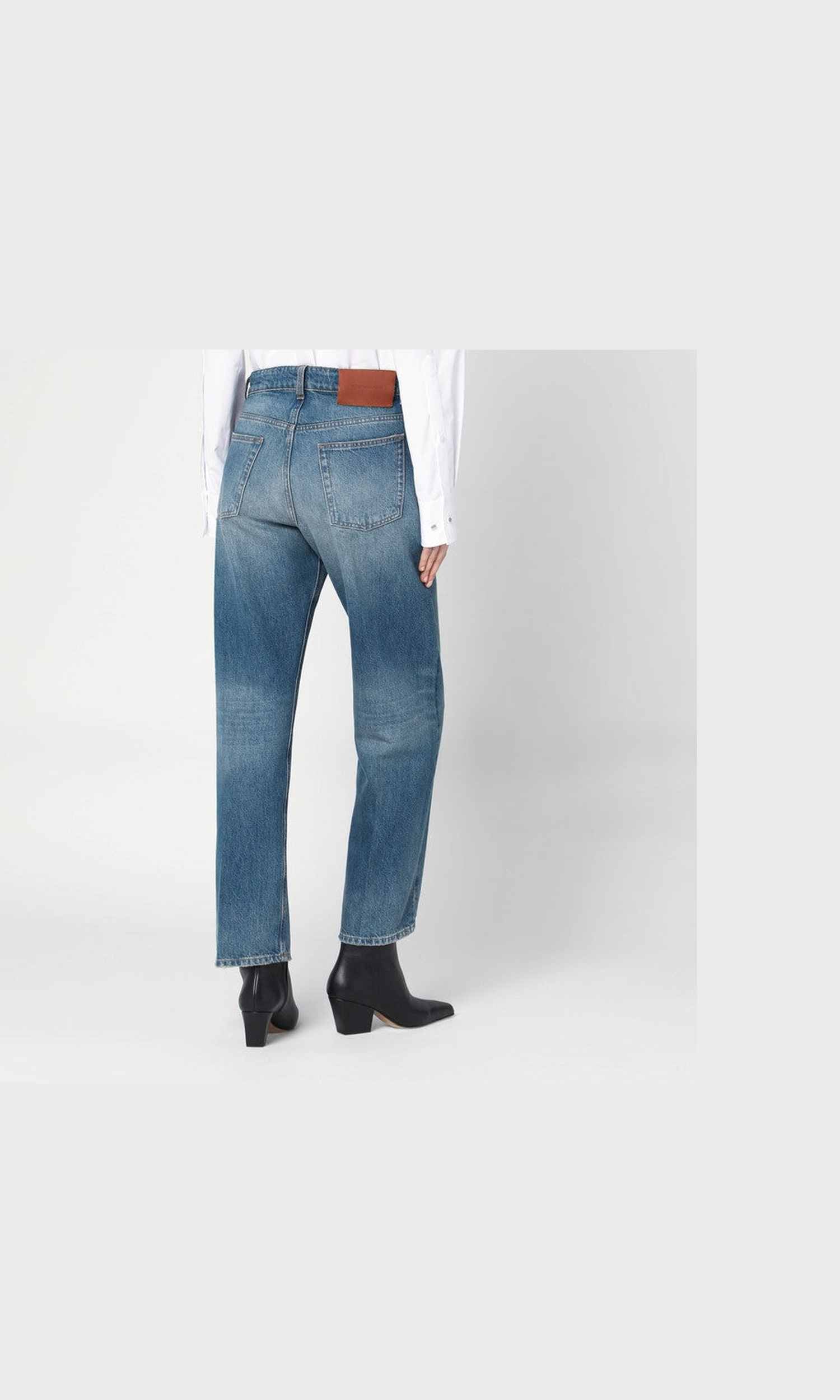 Victoria Beckham Blue Bearnie Jeans in Faded Glam Steals