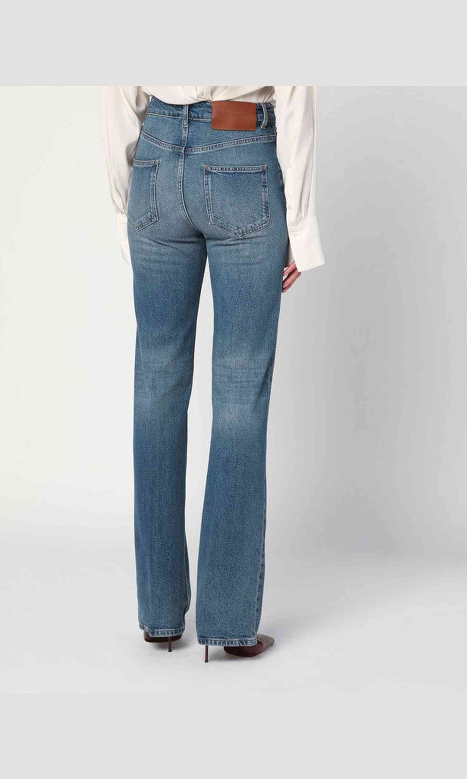 Victoria Beckham Blue Julia Jeans in Faded Glam Steals