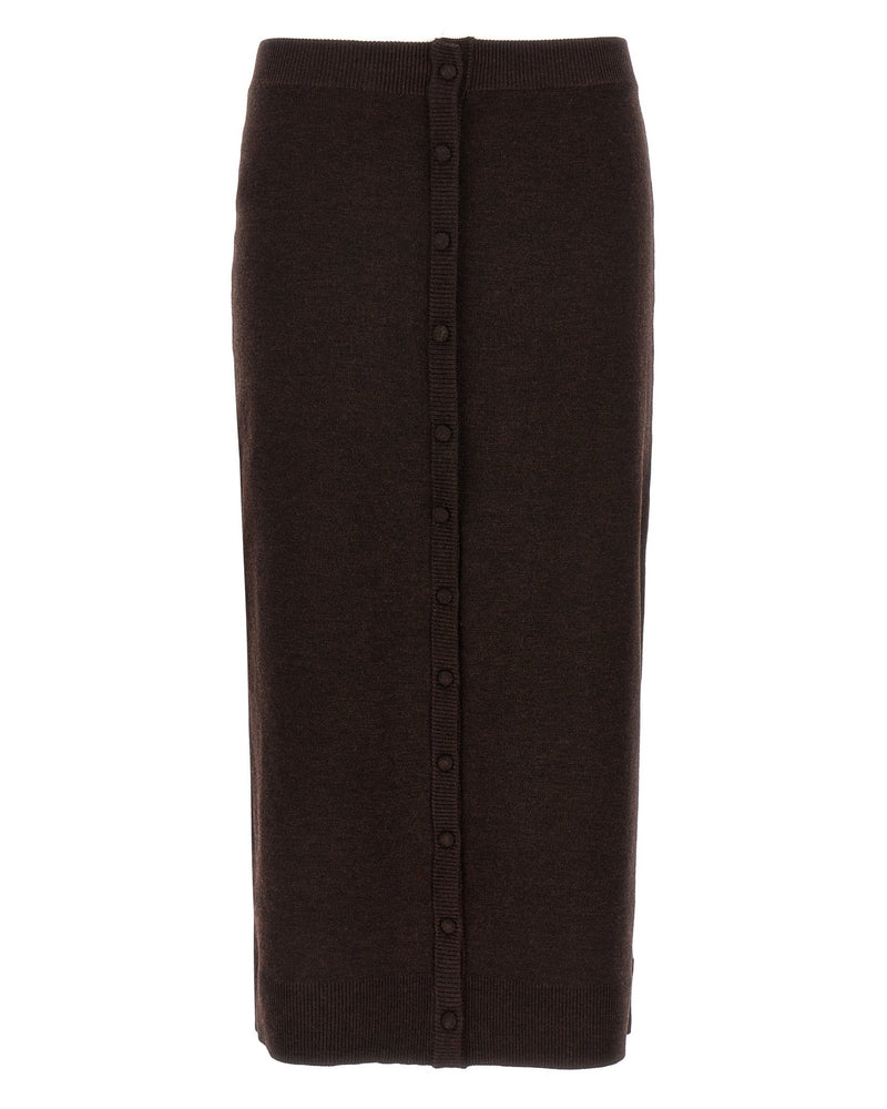 Victoria Beckham Bottoni Midi Skirt Glam Steals
