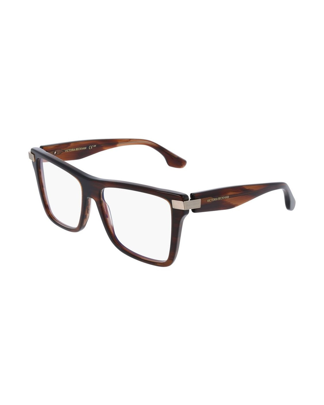 Victoria Beckham Brown Acetate Frame Eyeglasses