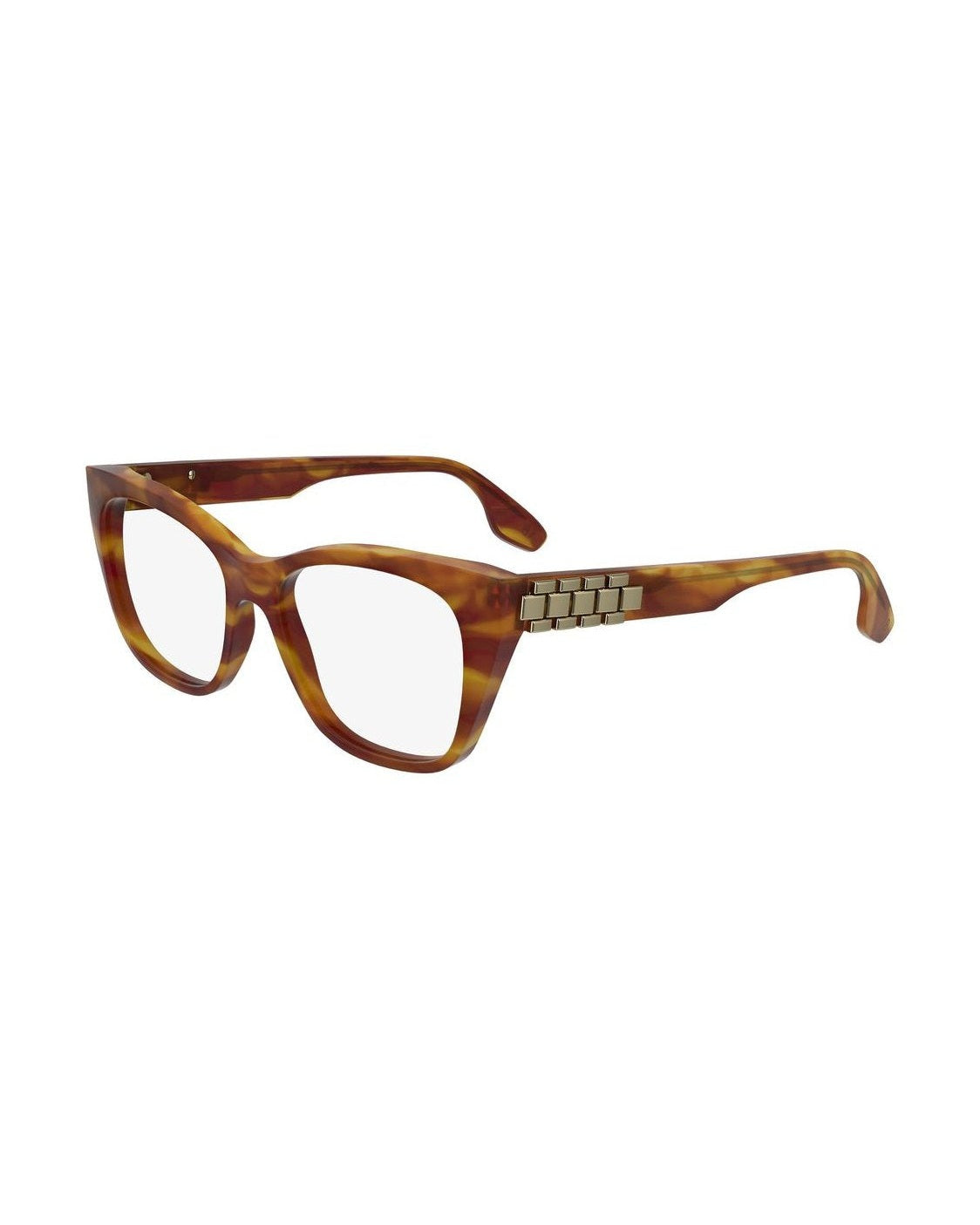 Victoria Beckham Brown Acetate Optical Frame Eyeglasses