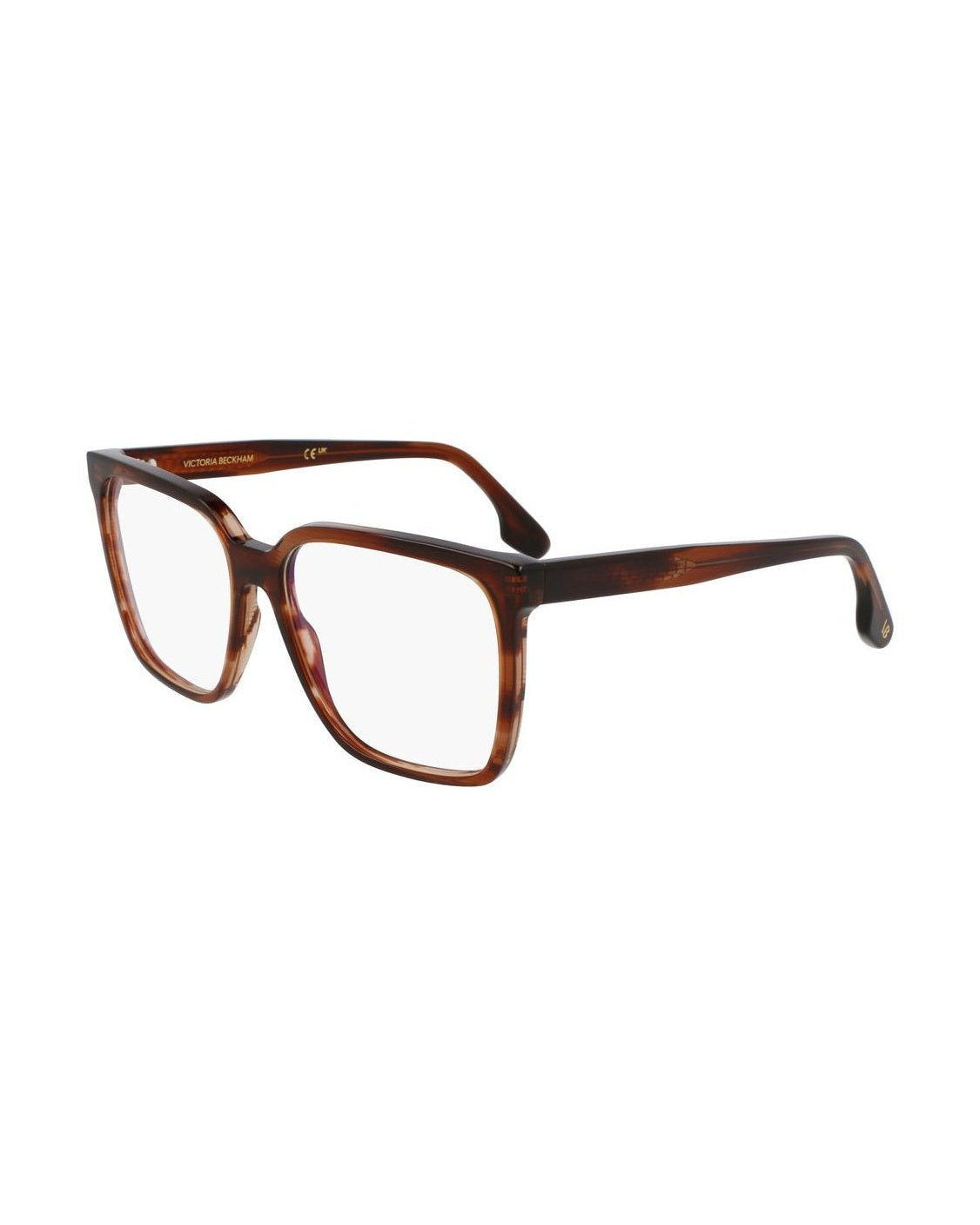 Victoria Beckham Brown Acetate Optical Frame Eyeglasses