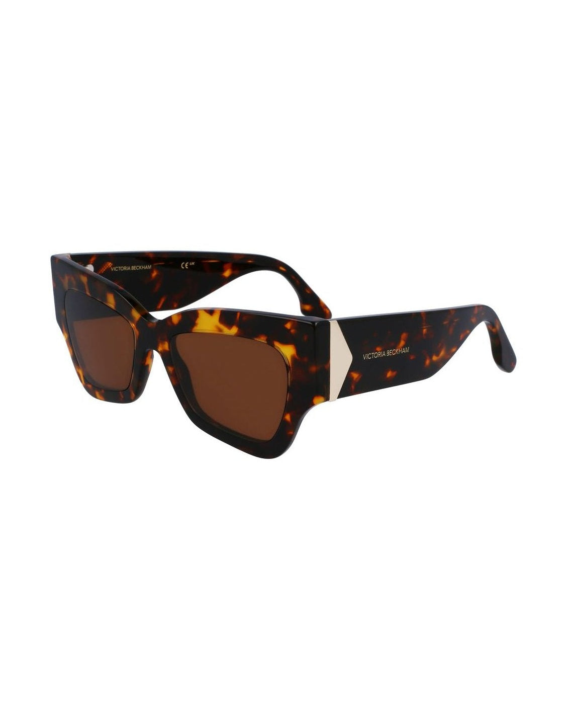 Victoria Beckham Brown Acetate Sunglasses Sunglasses