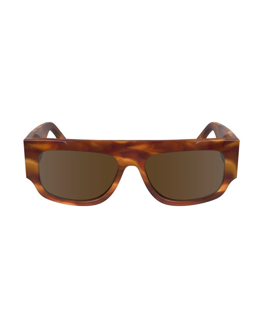 Victoria Beckham Brown Acetate Sunglasses Sunglasses