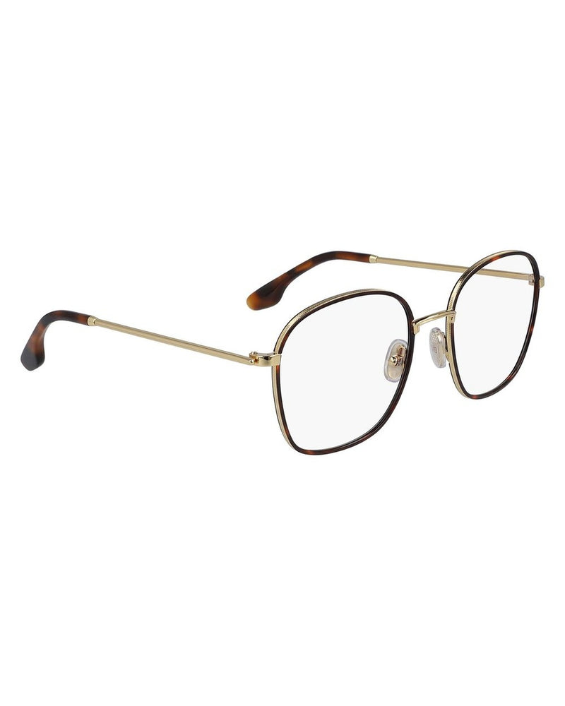 Victoria Beckham Brown Metal Frame Eyeglasses