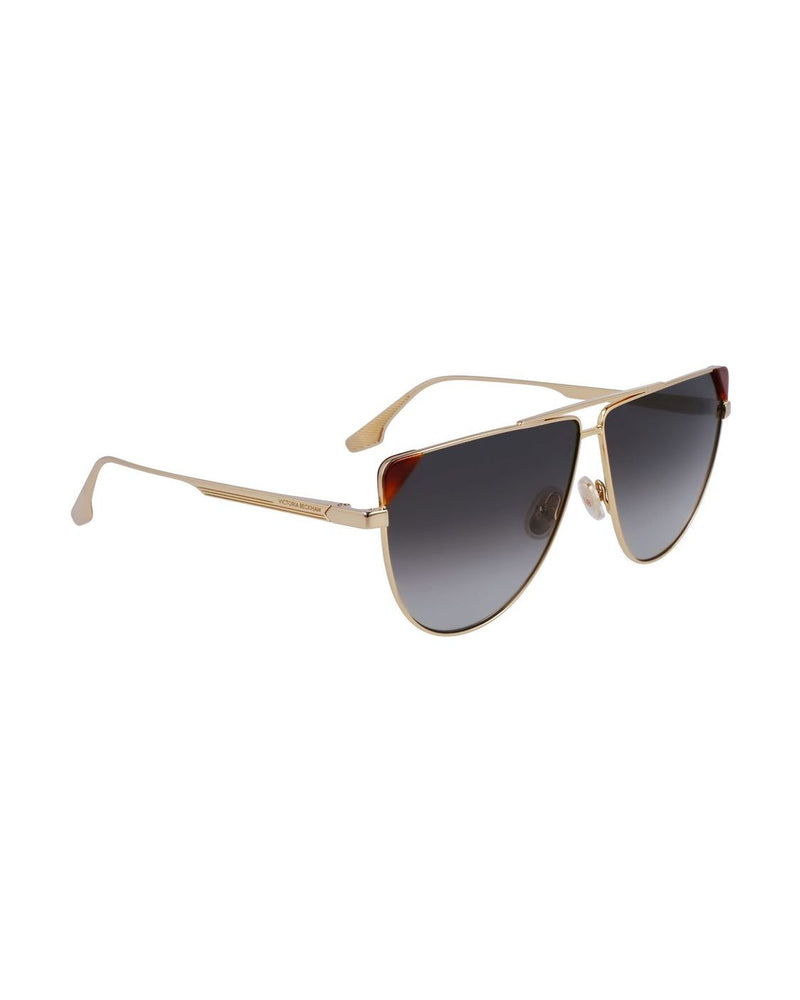 Victoria Beckham Brown Metal Sunglasses Sunglasses