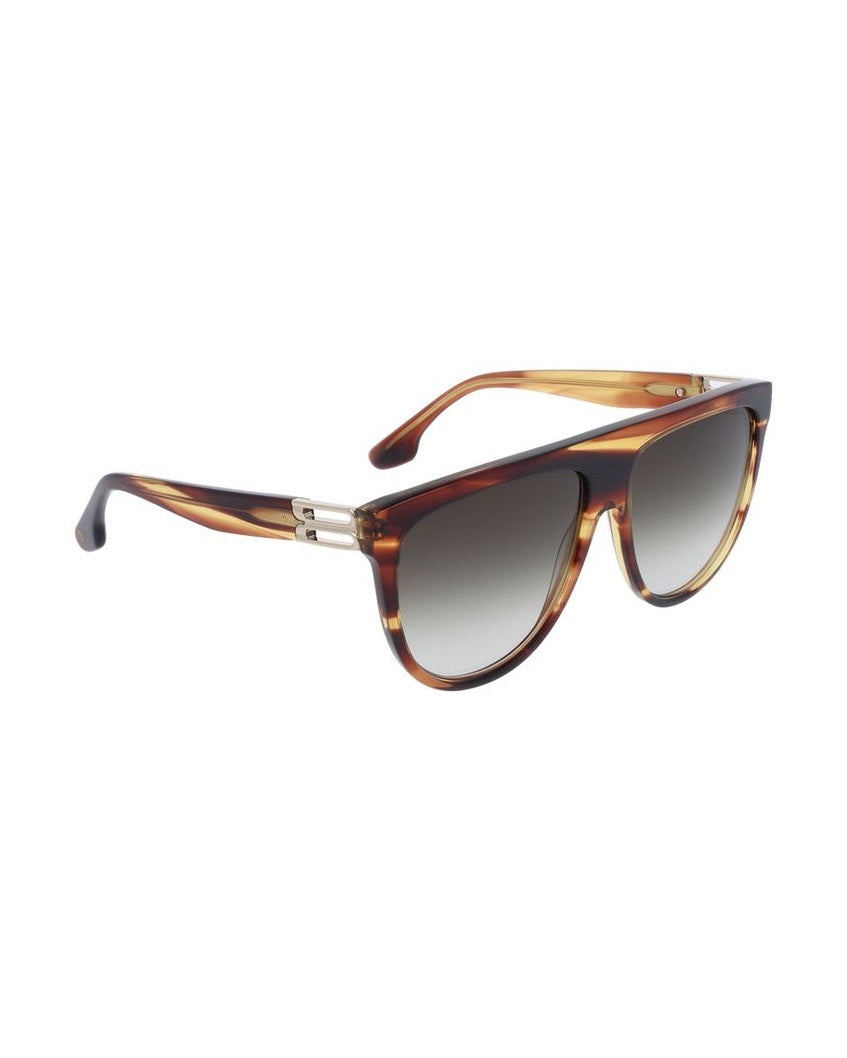 Victoria Beckham Brown Plastic Sunglasses 