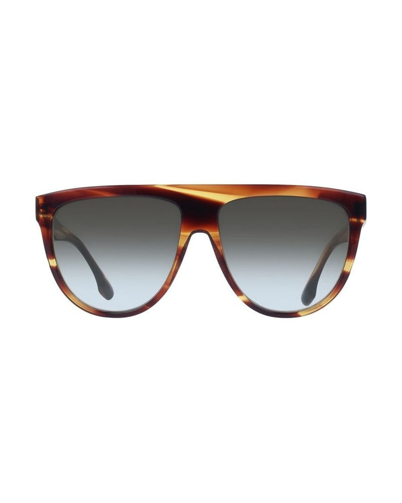 Victoria Beckham Brown Plastic Sunglasses 
