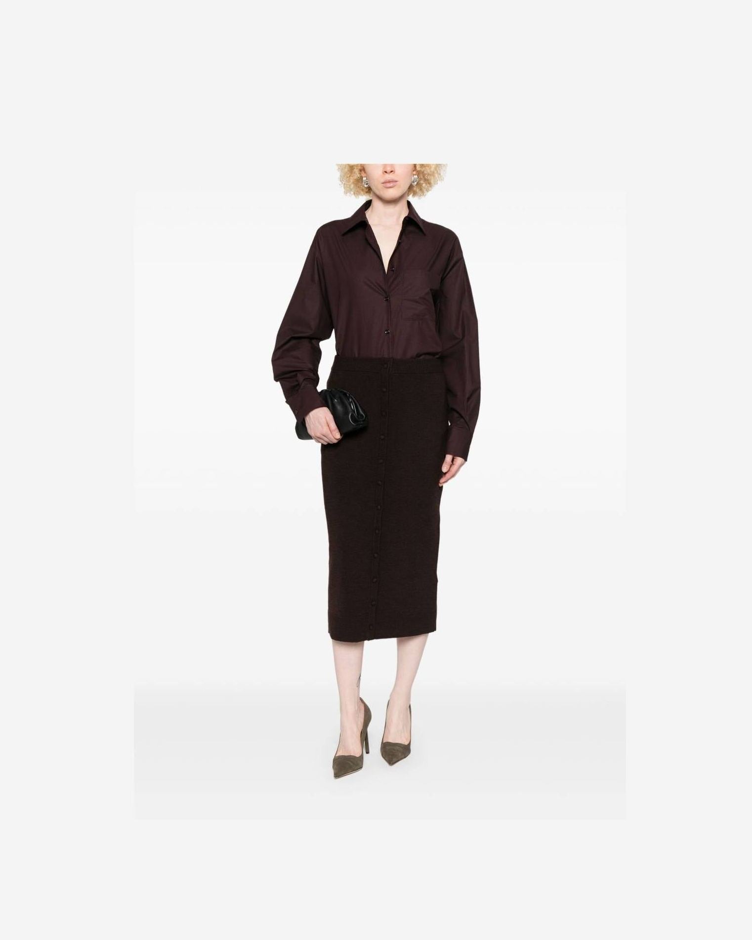 Victoria Beckham Brown Skirt Glam Steals
