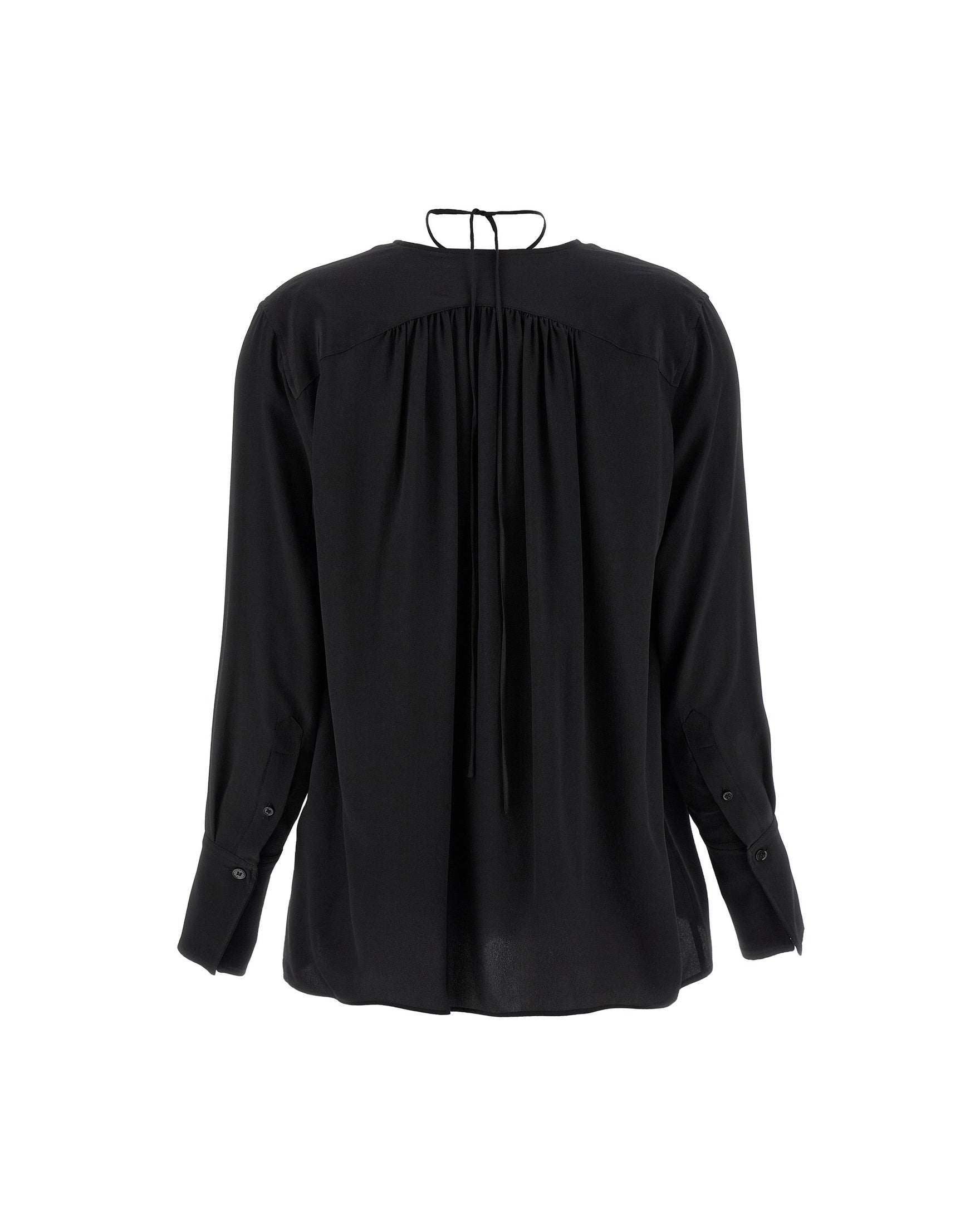 Victoria Beckham Gather Detail Tie Blouse Shirts
