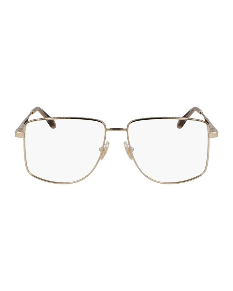 Victoria Beckham Gold Metal Frame Eyeglasses
