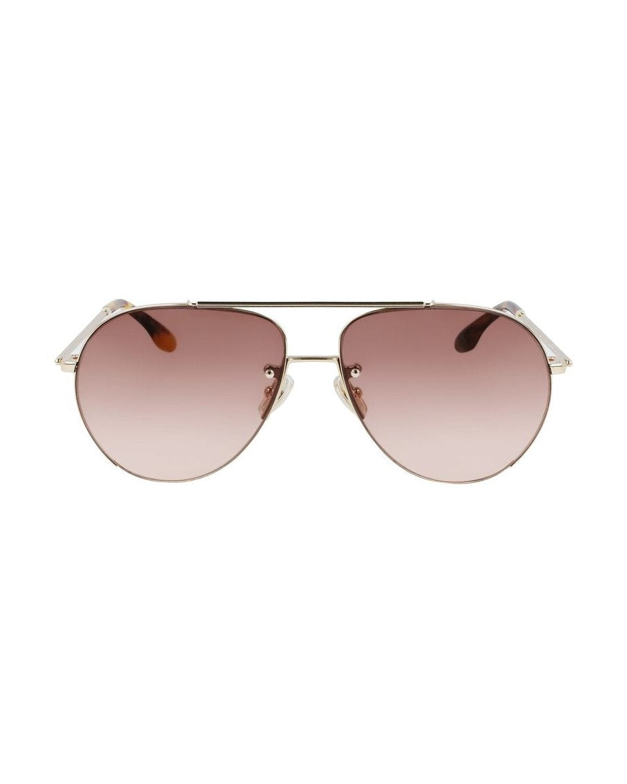 Victoria Beckham Gold Metal Sunglasses Sunglasses