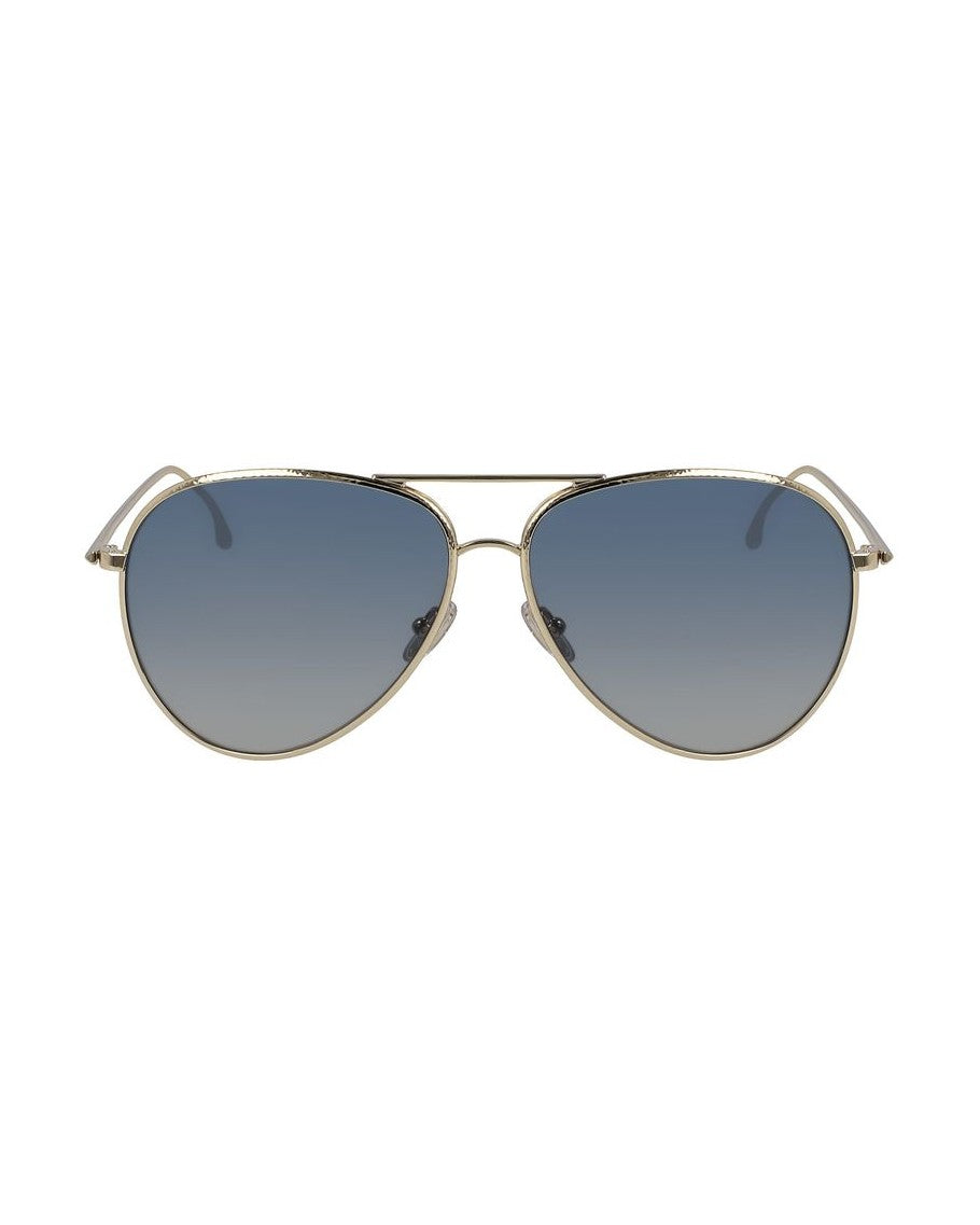 Victoria Beckham Gold Metal Sunglasses Sunglasses