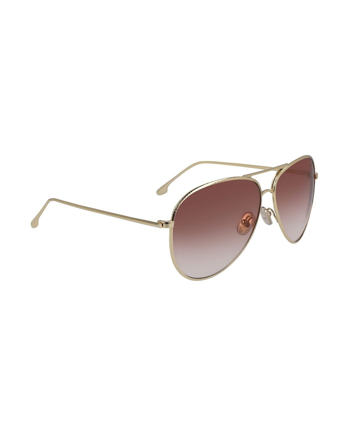 Victoria Beckham Gold Metal Sunglasses Sunglasses