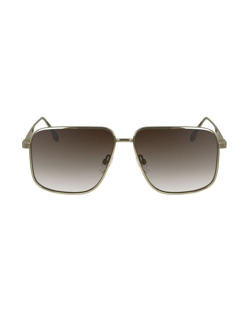 Victoria Beckham Gold Metal Sunglasses 