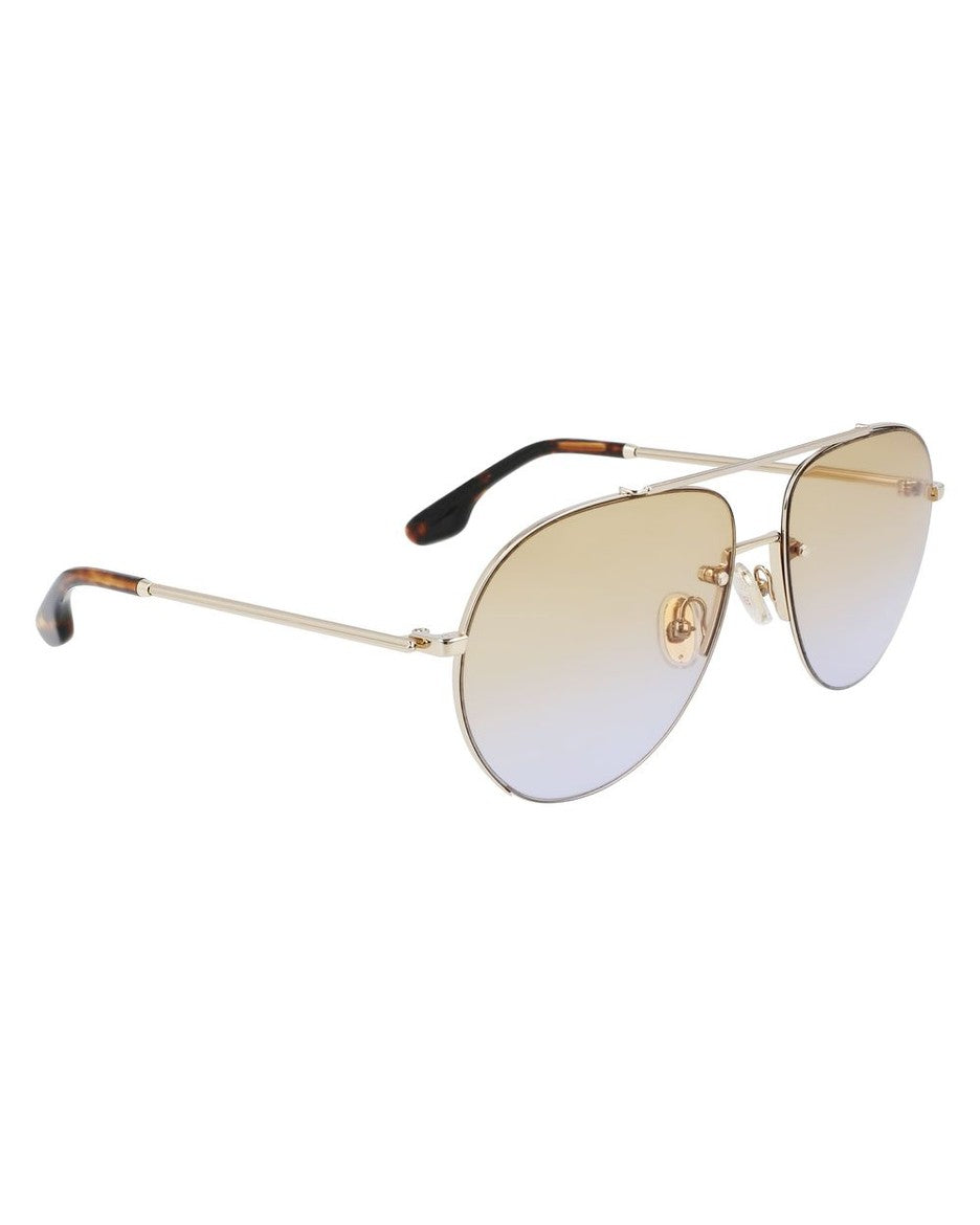 Victoria Beckham Gold Metal Sunglasses Sunglasses