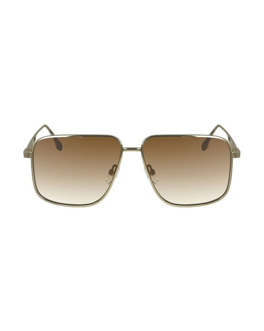Victoria Beckham Gold Metal Sunglasses 
