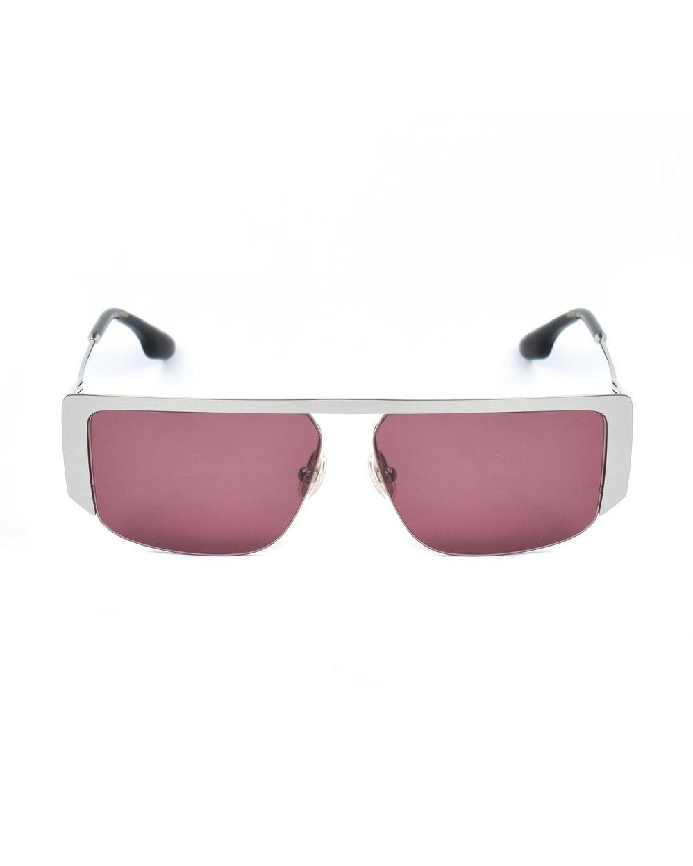 Victoria Beckham Gray Metal Sunglasses Sunglasses