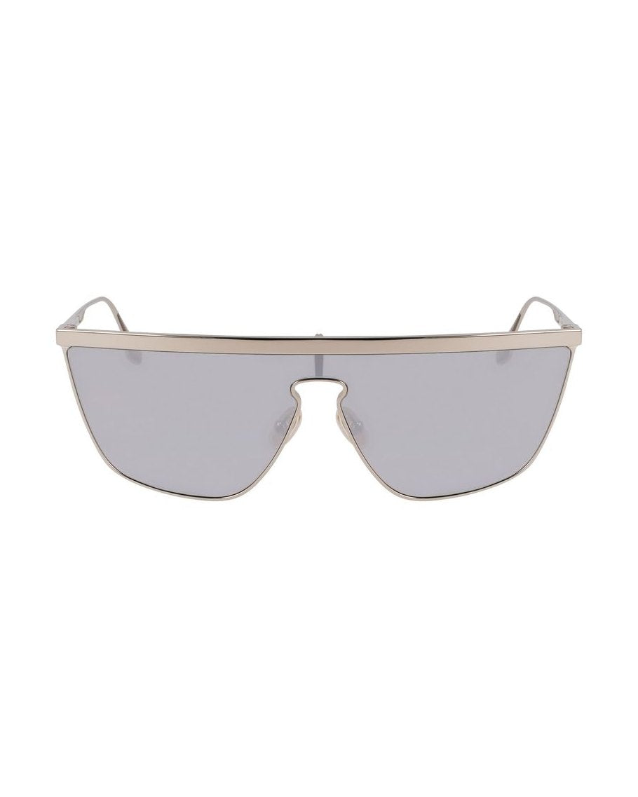 Victoria Beckham Gray Metal Sunglasses Sunglasses