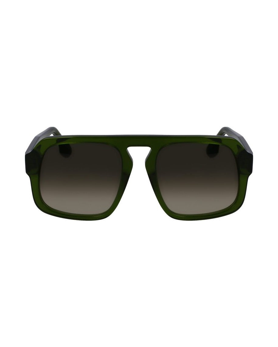 Victoria Beckham Green Acetate Sunglasses Glam Steals