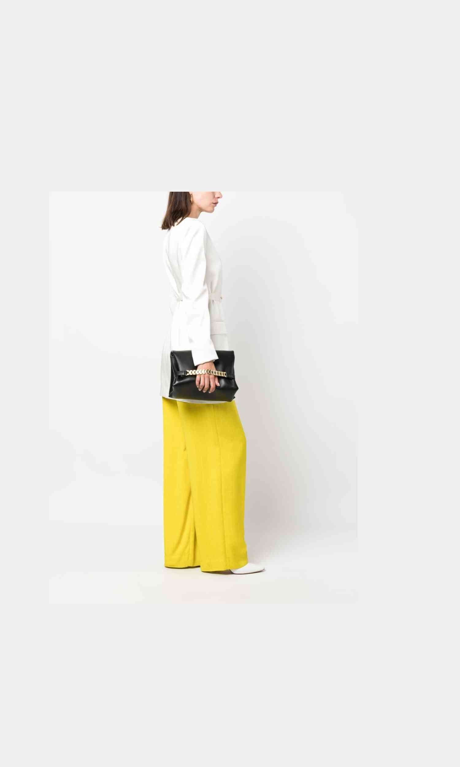 Victoria Beckham Leather Mini Chain Pouch Clutch Glam Steals