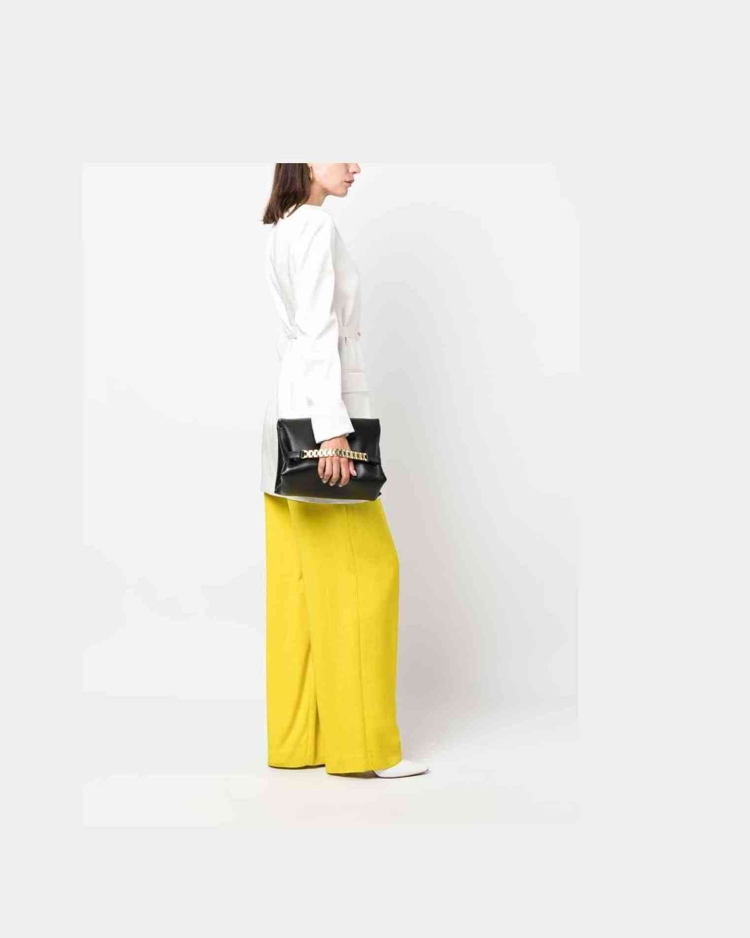 Victoria Beckham Leather Mini Chain Pouch Clutch Glam Steals