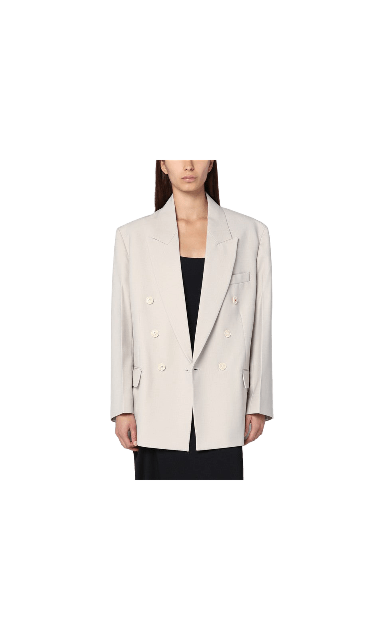 Victoria Beckham Pumice Coloured Double Breasted Jacket Glam Steals