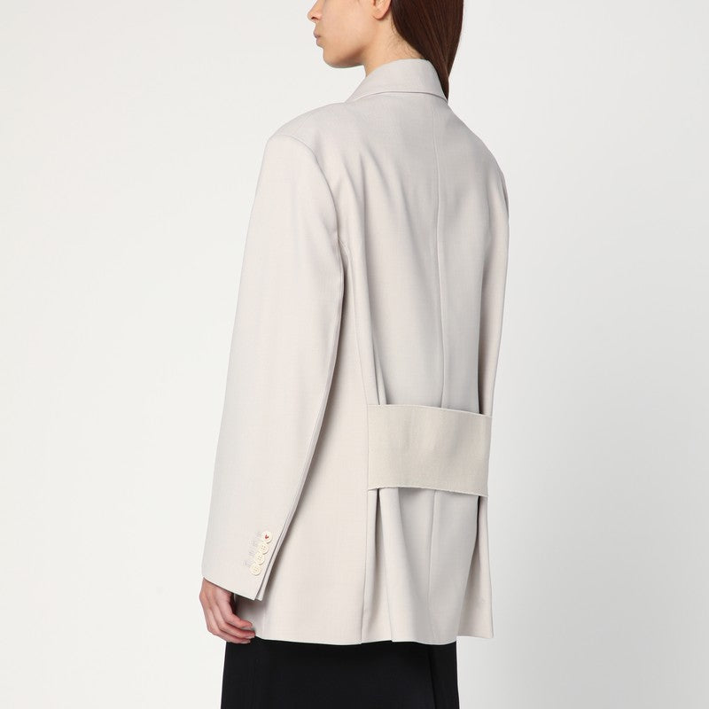 Victoria Beckham Pumice Coloured Double Breasted Jacket Glam Steals