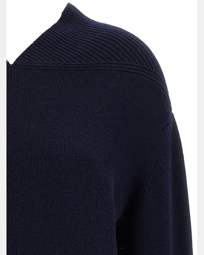 Victoria Beckham V Neck Yoke Detail Sweater Glam Steals