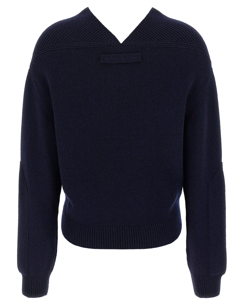 Victoria Beckham V Neck Yoke Detail Sweater Glam Steals